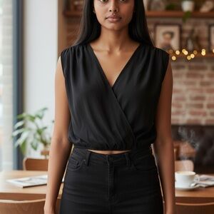Express Elegant Black Top